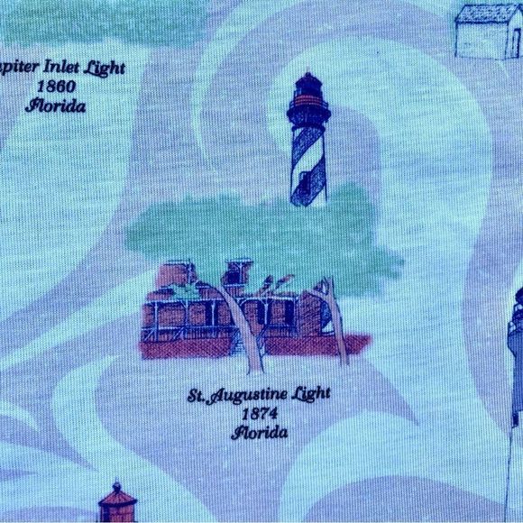 Like New Lighthouses of the Southeast Artisans Apparel Shirt Size M - Picture 9 of 9